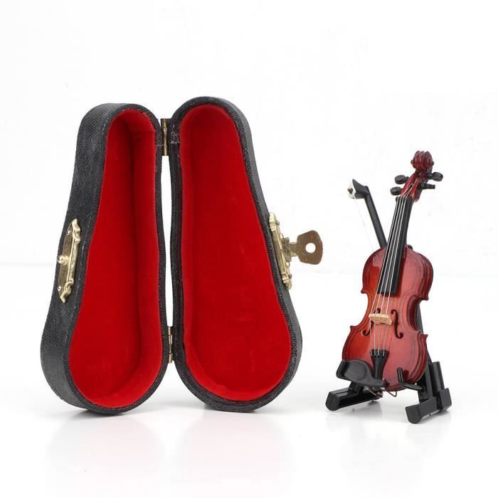 1/6 Échelle Miniature Instrument de musique élégant E Guitare Modèle avec 