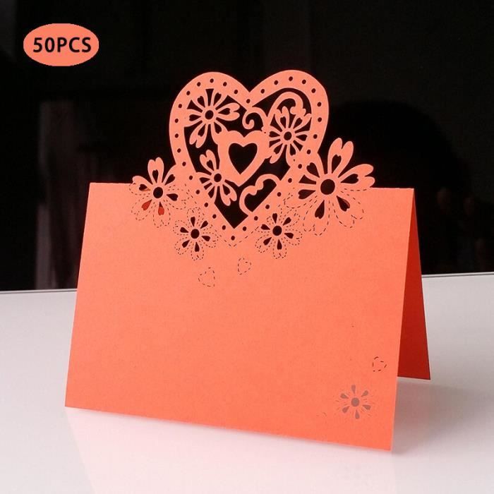 Marque-places Avec Fleurs Séchées – Cartes De Table Personnalisées En Papier Kraft, Pour Mariages Et Baptêmes - France
