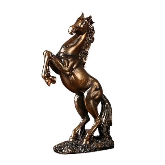 Figurine de cheval, Résine Statue Cheval Au Galop Sculpture pour Décor