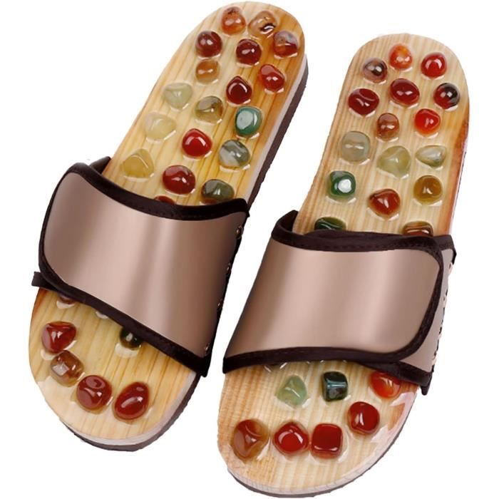 Sandales De Réflexologie Plantaire BYRIVER - Taille M - Marron - Neuf Avec Boîte