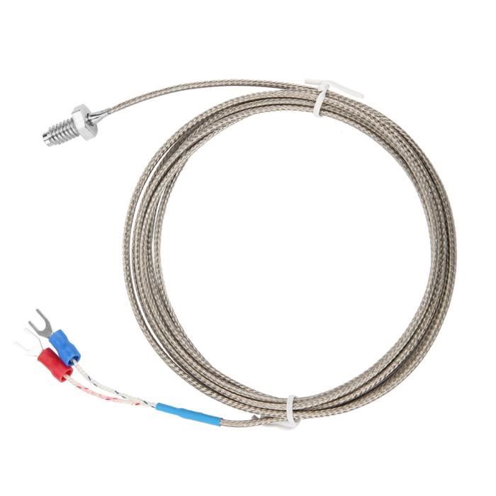 Thermocouple Type K Duokon Sonde De Thermocouple Vis M6 Filetage Fin Type K Fil Du Capteur De Température De Capteur Température Filetage M6