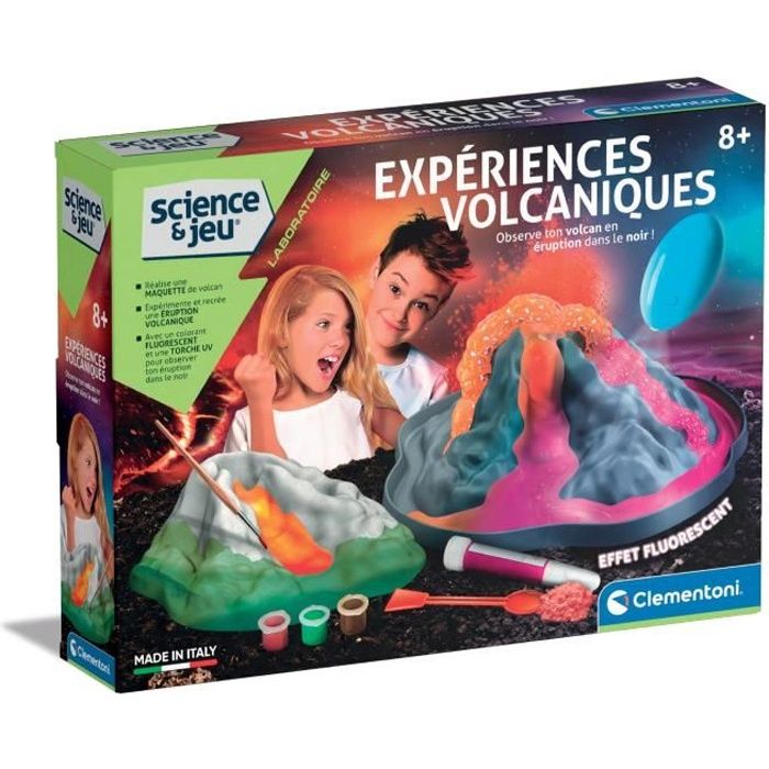 Kit science et jeu : Expériences volcaniques Clementoni Jeux - vue 2