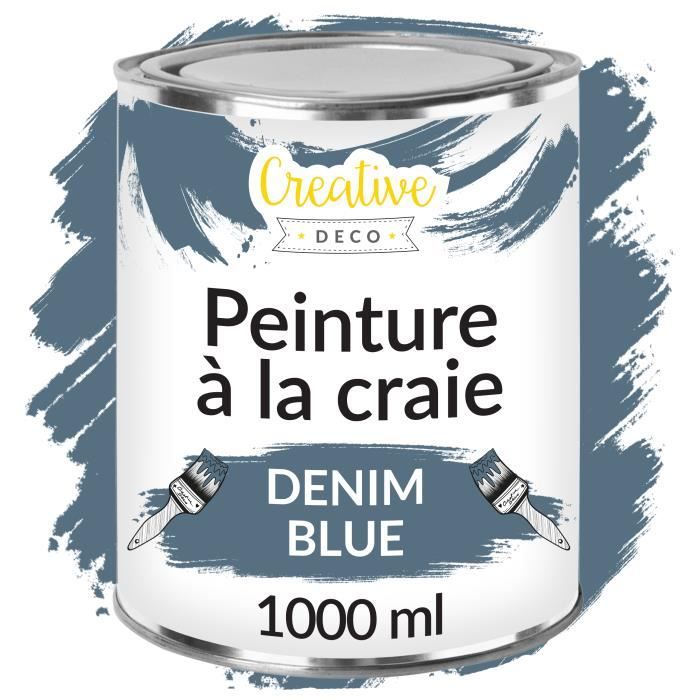 Creative Deco Peinture Acrylique Bleu, Tube 100 ml, Peinture enfant, Toile peinture, Peintures pour artiste, Peinture bois, Effet Mat