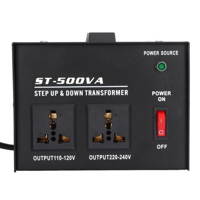 Transformateur Tension Voyage 100W – 220V ↔ 110V – Abaisseur/Élévateur – Adaptateur Prise Universel – Pour Sèche-Cheveux, Cafetière, Rasoir, Appareils Électroniques