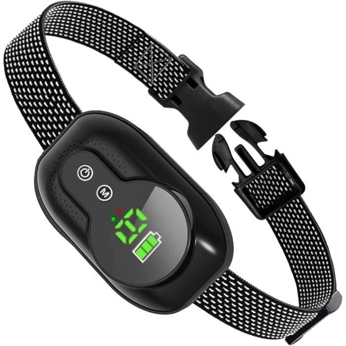 Meilleurs prix pour Collier Anti-Aboiement Chien Intelligent,Affichage LED 3 Modes IP67 Rechargeable pour Petit/Moyen/Gros Chien
