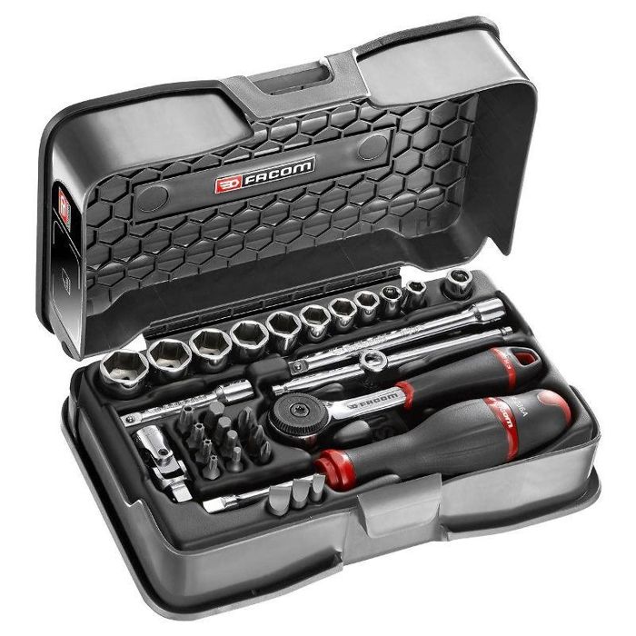 Coffret Douille 14 6 pans mm R. FACOM 31 pièces R.161 5P6 - vue 2