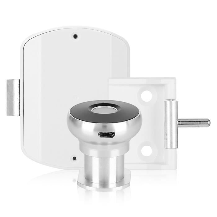 Cadenas à Empreinte Digitale TenixLox - IP66 étanche, Chargeable Type-C, 50 Empreintes, Clé D'urgence - Pour Armoire, Salle De Sport, Vélo