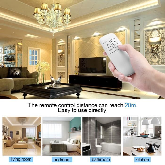 Télécommande Ventilateur LCD Tactile CasaFan - Contrôleur + Récepteur 434 MHz - Pour Moteur Jusqu'à 100W - Piles AAA