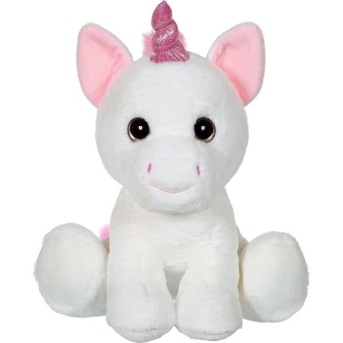 Peluche Licorne GIPSY - Puppy Eyes Pets 40 cm - Blanc - Pour Enfant dès la Naissance