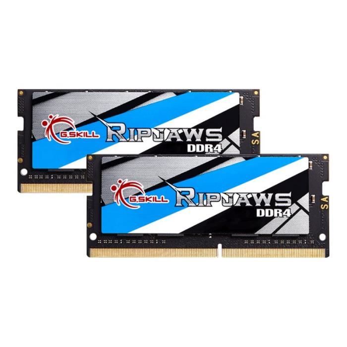 Mémoire Notebook Ripjaws Series – G.SKILL – 32 Go PC4-17000/DDR4 2133 Mhz – Bi-canal – SO DIMM 260 broches