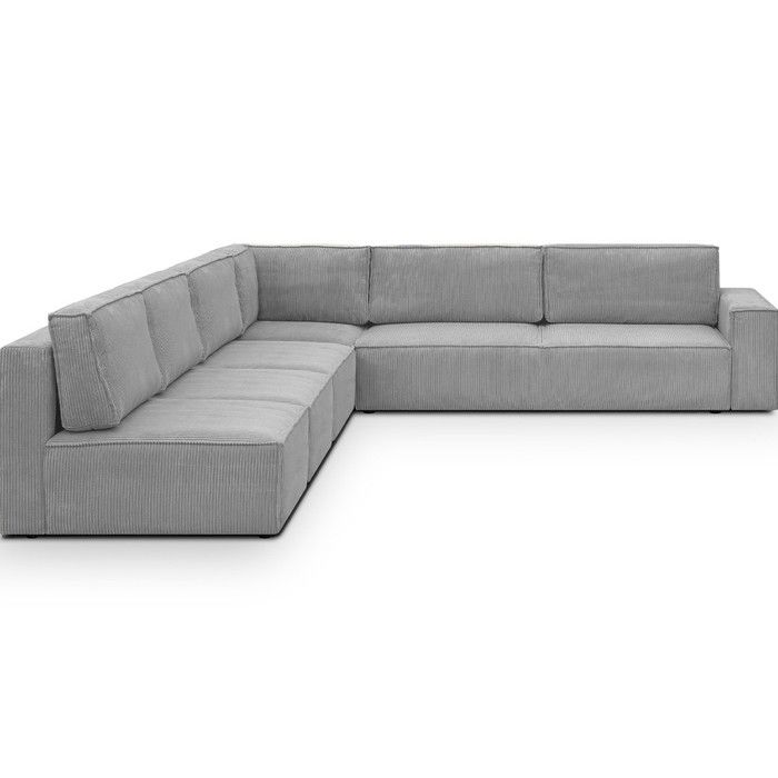 Canapé dangle à droite modulable convertible 10 places en velours