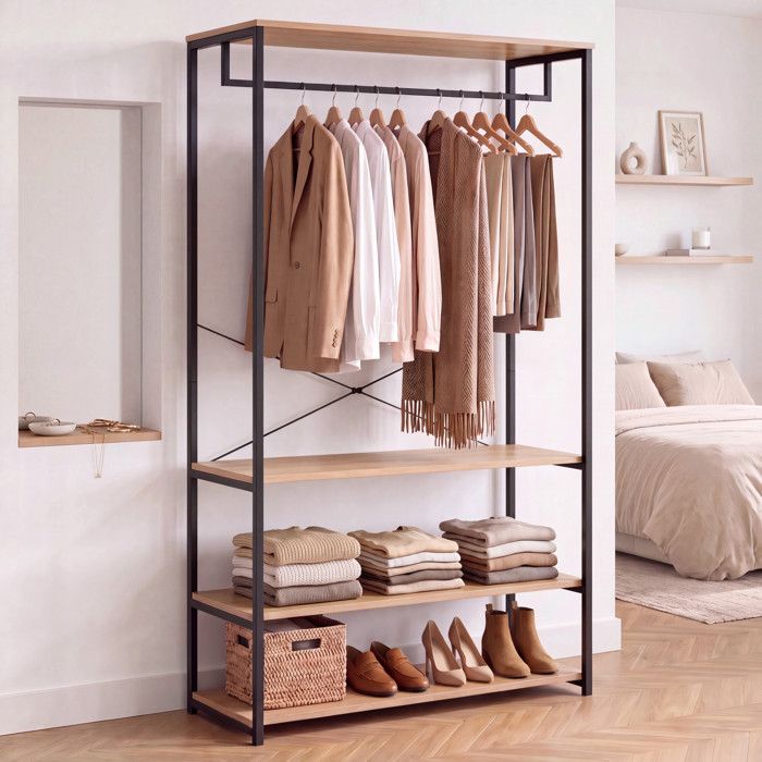 IDMARKET Dressing large L. 100 cm DETROIT design industriel