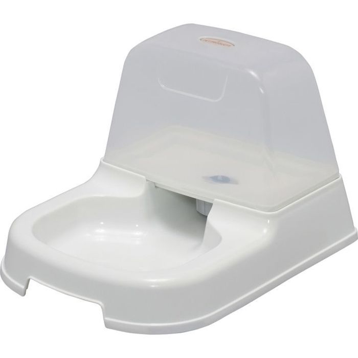 Comparer les prix de Iris Ohyama, Distributeur, Abreuvoir, Fontaine d'eau pour Chat, Chien, Réservoir d'eau de 2L, L30.5 x P23.7 x H19 cm, J-200, Blanc