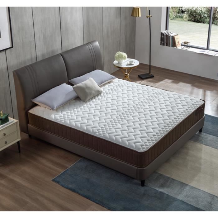 Luxe Matelas mémoire de forme 140x200 cm Memo - épaisseur 18cm- 8 zones de confort mousse mémoire adaptative