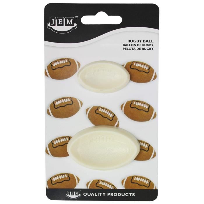 Jem Lot De 2 Moule En Forme De Ballons De Rugby Pour Decoration De Gateaux Plastique Blanc 6 X 2 X 3 5 Cm 1102ep007 Cdiscount Maison Jem Lot De 2 Moule En Forme De Ballons De Rugby Pour Decoration De Gateaux Plastique Blanc 6 X 2 X 3 5 Cm 1102ep007 Cdiscount Maison