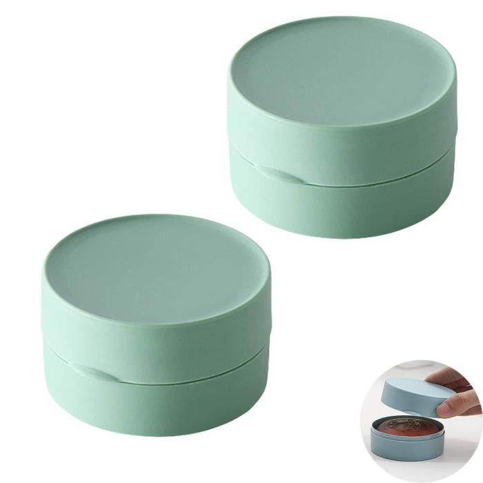 4 Boîtes à Savon à Double Couche Avec Couvercle Et égouttoir - Pour évier Salle De Bain Et Cuisine