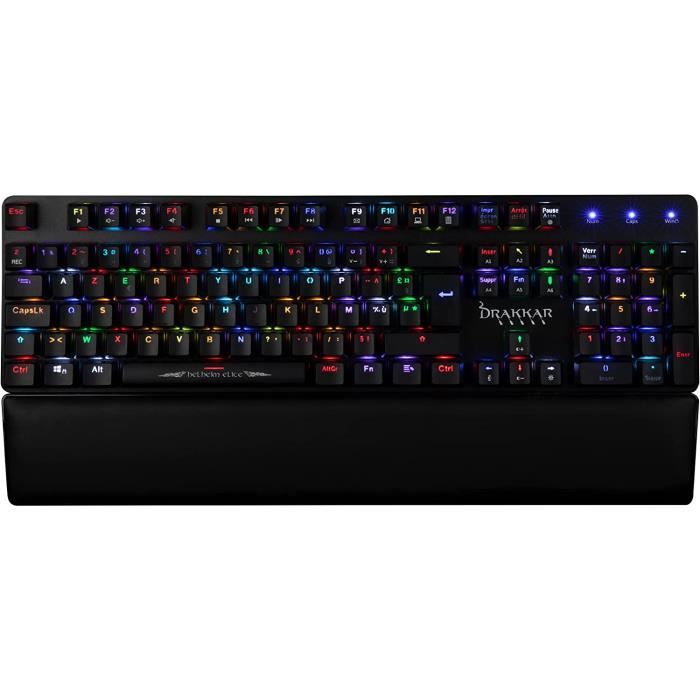 Clavier – Konix – HELHEIM Elite RGB MK – Mécanique – Rétroéclairé – Anti-ghosting complet