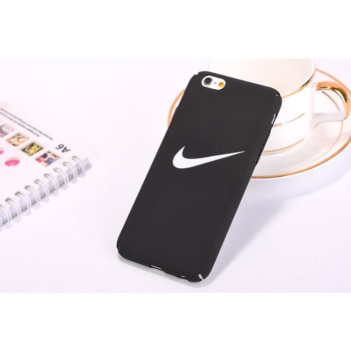 Coque iPhone 78,Nike Noir 4 Coque Bumper Housse Etui pour iPhone 78