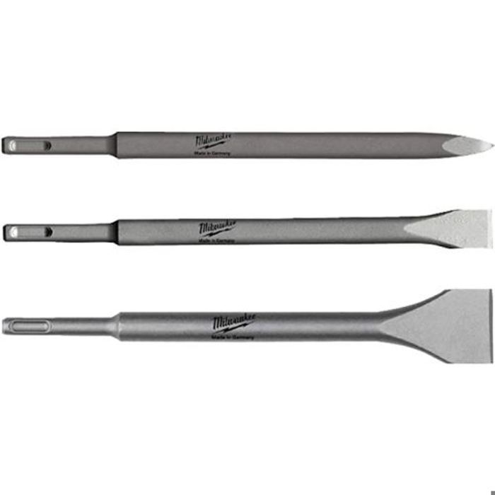 Starter KIT SDS Burin: 1 x burin plat 1 x burin pic 1 x burin beche - vue 2