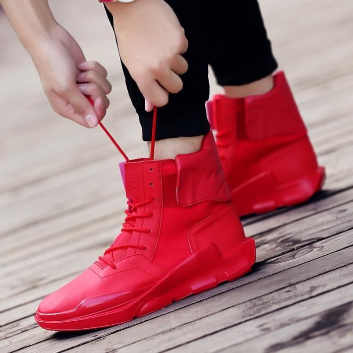 bottes homme rouge