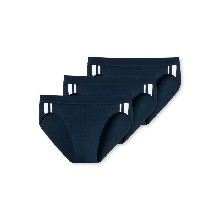 Schiesser Sportslip Lot De 2 Slips Homme En Coton Confortable - Double Côte 100% Coton Fabriqué En Europe