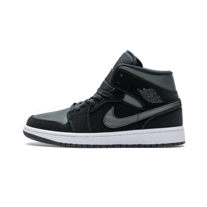 Baskets Niike AirJordan 1 Mid SE Nylon Noir Gris Anthracite 852542012