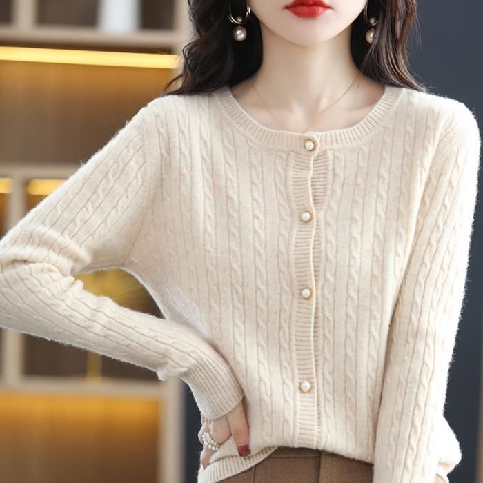 Veste pull femme deals