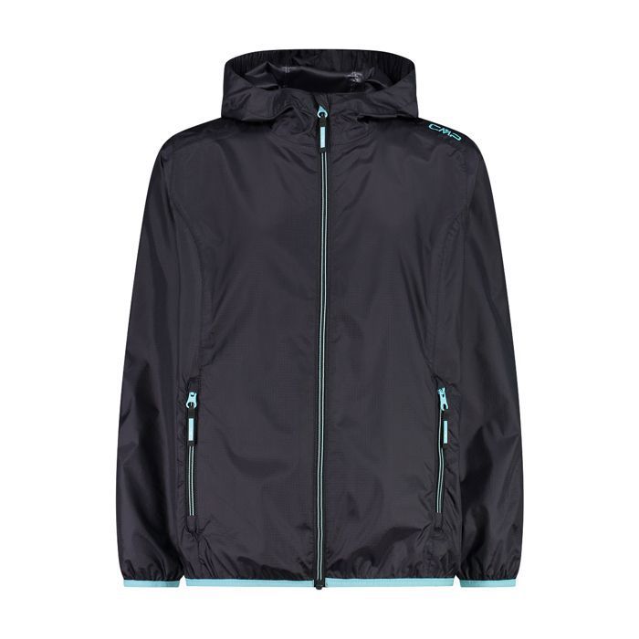 Veste imperméable à capuche fille CMP - antracite-acqua Veste imperméable à capuche fille CMP - antracite-acqua