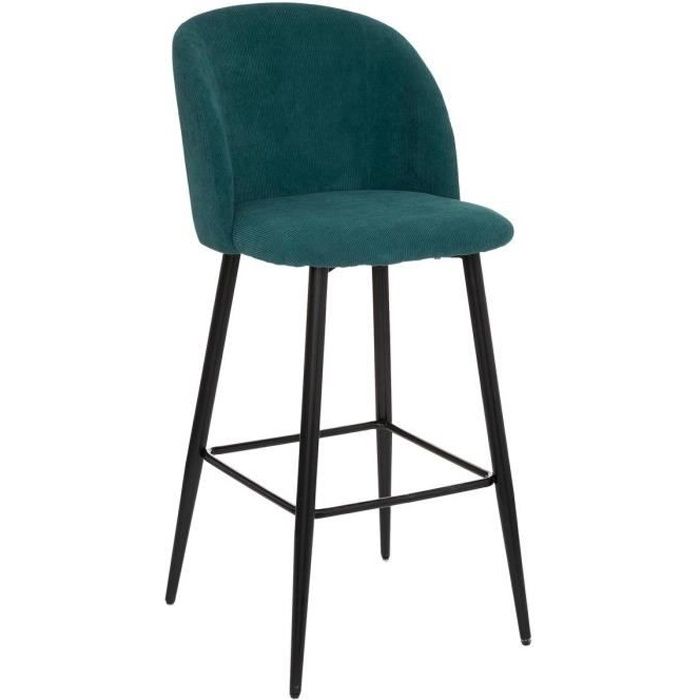 chaise de bar "céleste" 106cm vert jade