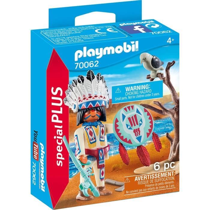 PLAYMOBIL 70062 - Spécial Plus - Chef de tribu autochtone