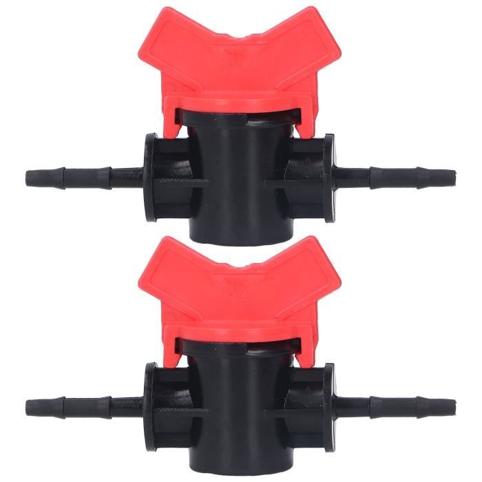 2 Vannes D'Arrêt 10mm - Régulateur Débit Eau Industriel | Raccord ABS Pour Contrôle Précise
