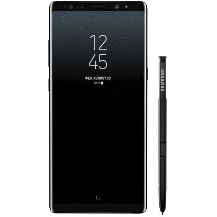  T&eacute;l&eacute;phone portable Samsung Galaxy Note 8 64 go Noir - Reconditionné - Comme neuf pas cher
