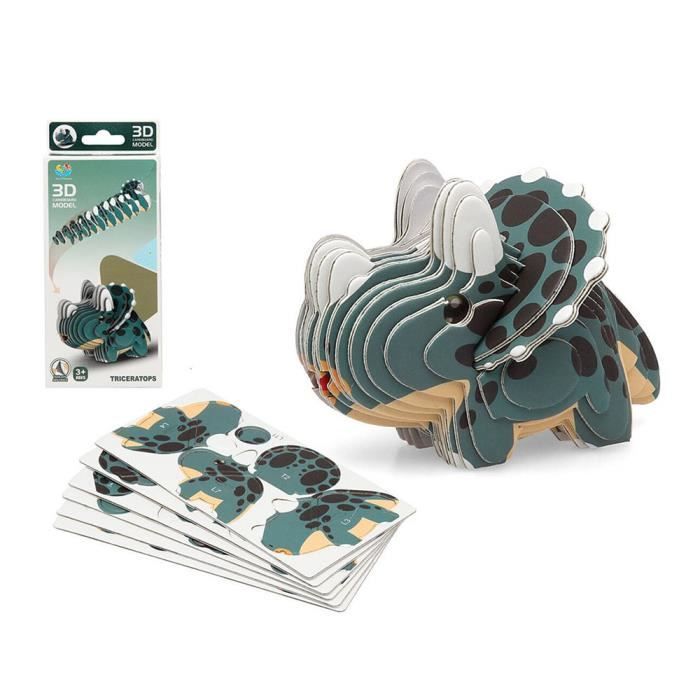 Kit Dinosaure 3D Tyrannosaure à Assembler - Puzzle En Bois Pour Enfants 5 Ans Et Plus, Jeu Créatif