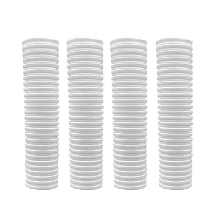 Lot De 4 Protections Tronc D'Arbre Spirale 40 Cm - Blanc Contre Animaux Et Tondeuses