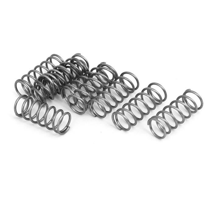 Ressorts De Compression 0.8mm X 12mm X 305mm - Acier Inoxydable 304 Argenté - Lot De 2 Pièces