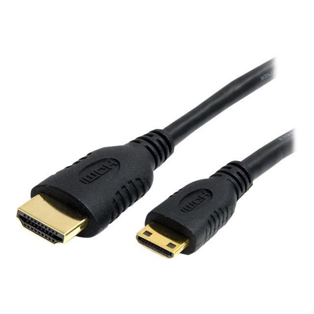 Câble HDMI vers Mini HDMI avec Ethernet de 2 m - Câble HDMI haute vitesse avec Ethernet 2 m - HDMI vers HDMI Mini - M/M - HDACMM2M