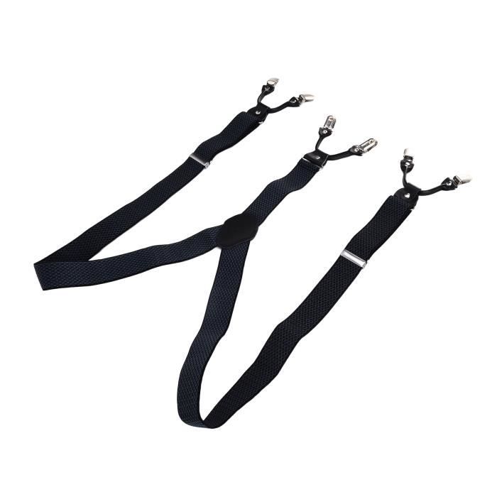 2 Bretelles Pantalon Élastiques Unisexes - Style Y Back Réglable, Pour Homme Et Femme