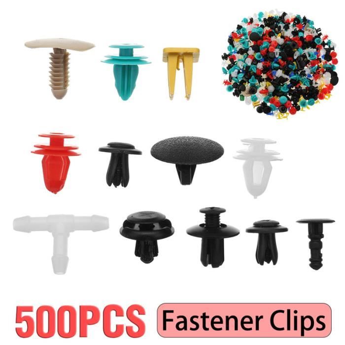 Mtsooning 50 Clips Plastique Pour Pare-Chocs Voiture - Universel - Diamètre 20mm - Remplacement Renault, Opel