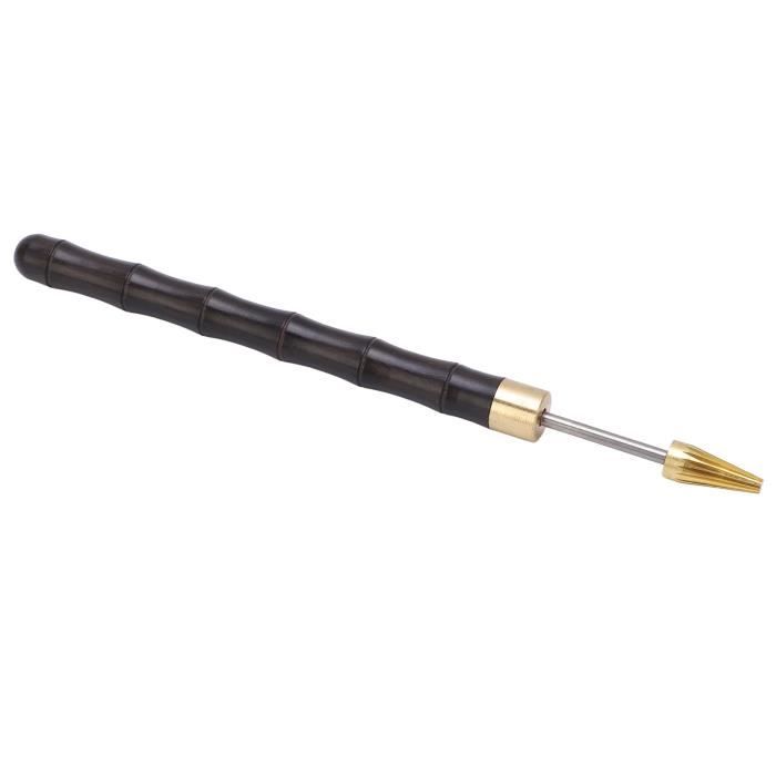 Stylo de teinture de bord en cuir - FDIT - Noir - 13 cm/5,1 pouces Stylo de teinture de bord en cuir - FDIT - Noir - 13 cm/5,1 pouces