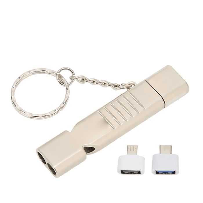Sifflet Multifonction Réglable Avec 3 Niveaux De Volume - Sifflet électronique, Sifflet De Sécurité Pour Sports De Plein Air, Rechargeable Par USB, Avec Cordon Et Lumière, Pour Arbitres Et Enseignant