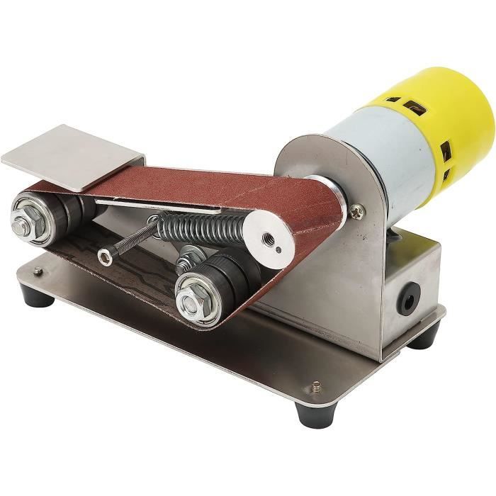 Mini Ponceuse à Bande Pneumatique 8milelake – 3/8×13″, 16 000 Tr/min, 2 Courroies
