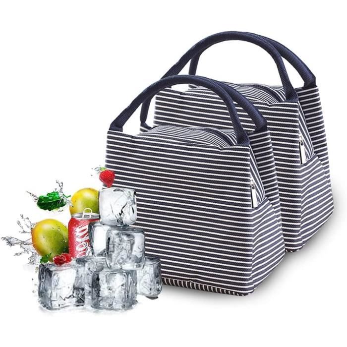 Sacchetti Termici 2 Pezzi - Con Coulisse, Pieghevoli, In Alluminio, Per Pranzo, Scuola, Viaggi