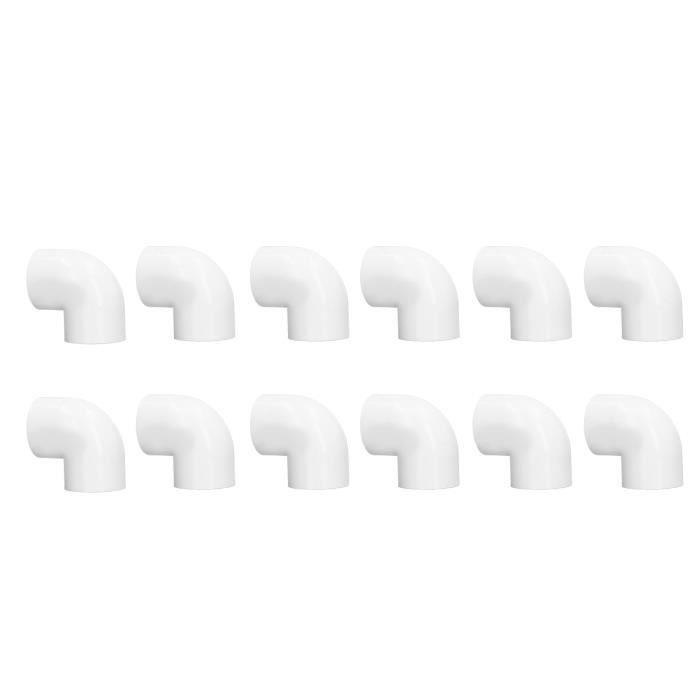 Raccord De Coude 90 Mm QUARKZMAN 1-1/4 Coude À 90 Degrés, 2 Pcs Raccord De Tuyau PVC 2 Voies Coude Angle Droit Adaptateur De Sortie Latérale Raccord De Connexion PVC Pour DIY