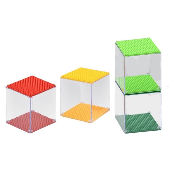 Lot De 2 Vitrines En Acrylique Pour Figurines - 10.5x4.5x4.5 Cm - Présentoir Anti-poussière Transparent Pour Miniatures, Voitures De Collection