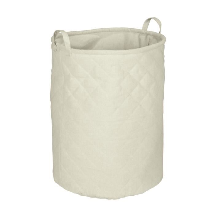 Paniers À Linge Pliable Grand Panier De Rangement Coton Et Lin Matériau