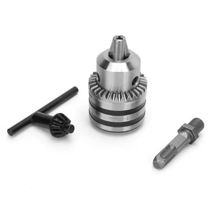 Mandrin Sans Clé 2-13mm Pour Clé à Chocs - Adaptateur 1/2'' 20UNF - Conversion Perçage Facile
