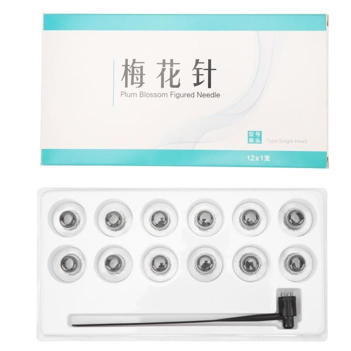Marteau Cutané Fleur De Prunier 5PCS - 7 Broches En Acier Inox - Pour Acupuncture Et Soins Peau