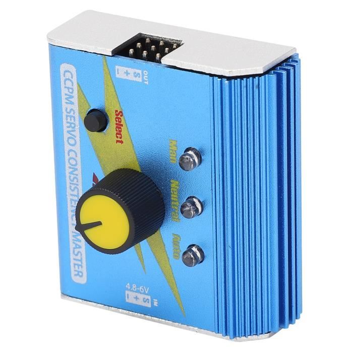 Testeur Servo Lantro JS - Alliage Aluminium - Pour Voiture RC Et Hélicoptères CCPM