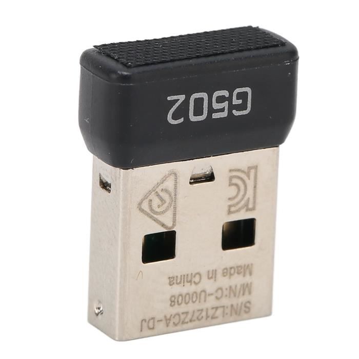 Récepteur USB 2.4ghz Sans Fil Stable Signal Petit Portable Durable Abs  Métal Souris Adaptateur pour G502 Lightspeed Mouse