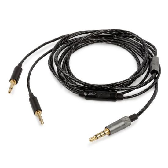 Cable Audio De Remplacement Reytide Compatible Avec Les Ecouteurs Sennheiser Hd700 Compatible Avec L Iphone Et Android Cdiscount Informatique